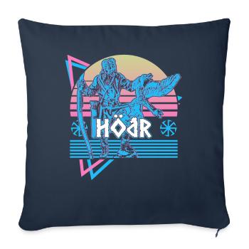 Hodr Norse God Asgard Norse Mythology H - Sofa pillowcase 17,3'' x 17,3'' (45 x 45 cm) - navy - Front