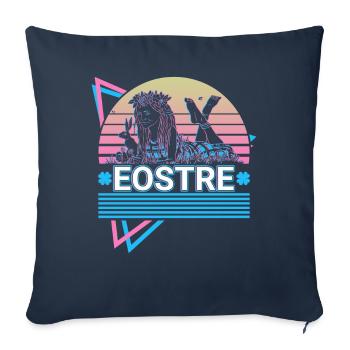 Eostre Déesse celtique Ancienne mythologie celtique - Housse de coussin décorative 45 x 45 cm - bleu marine - Devant