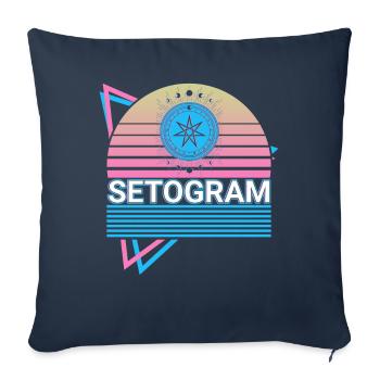 Setogram Fairy Star Wicca Wiccan Magick Witchcraft - Sofa pillowcase 17,3'' x 17,3'' (45 x 45 cm) - navy - Front