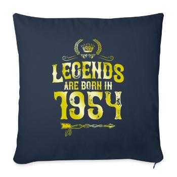 1954 legends born in - Sofa pillowcase 17,3'' x 17,3'' (45 x 45 cm) - navy - Front