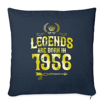 1956 legends born in - Sofakissenbezug 45 x 45 cm - Navy - Vorne