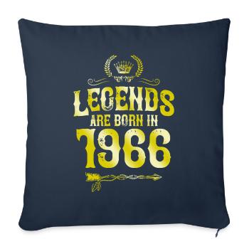 1966 legends born in - Sofa pillowcase 17,3'' x 17,3'' (45 x 45 cm) - navy - Front