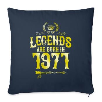1971 légendes nées en - Housse de coussin décorative 45 x 45 cm - bleu marine - Devant