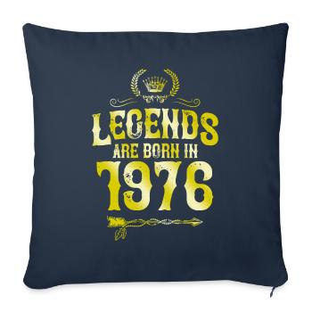 1976 legends born in - Sofakissenbezug 45 x 45 cm - Navy - Vorne