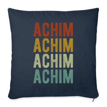 Achim Stadt Retro Vintage - Sofakissenbezug 45 x 45 cm - Navy - Vorne