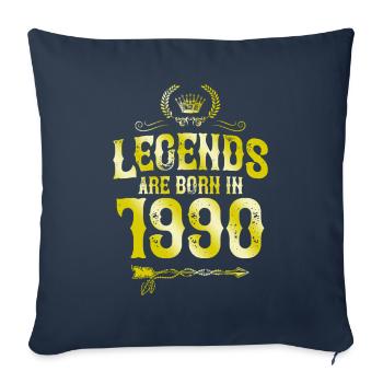 1990 legends born in - Sofa pillowcase 17,3'' x 17,3'' (45 x 45 cm) - navy - Front