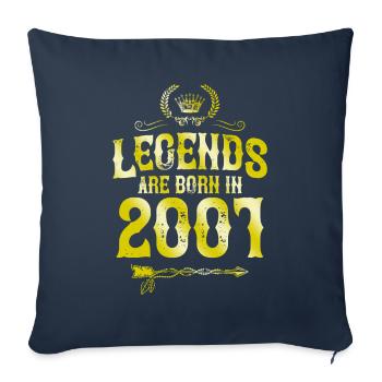 2001 legends born in - Sofa pillowcase 17,3'' x 17,3'' (45 x 45 cm) - navy - Front