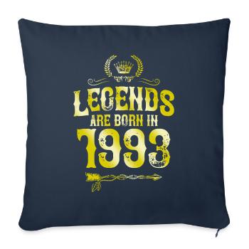 1993 legends born in - Sofakissenbezug 45 x 45 cm - Navy - Vorne