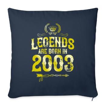 2003 legends born in - Sofa pillowcase 17,3'' x 17,3'' (45 x 45 cm) - navy - Front