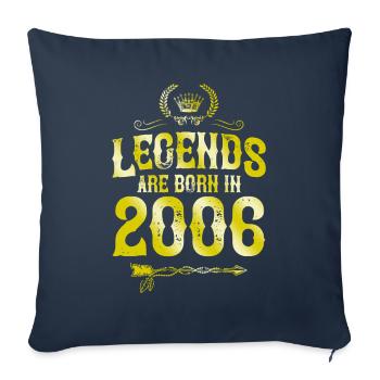 2006 legends born in - Sofakissenbezug 45 x 45 cm - Navy - Vorne
