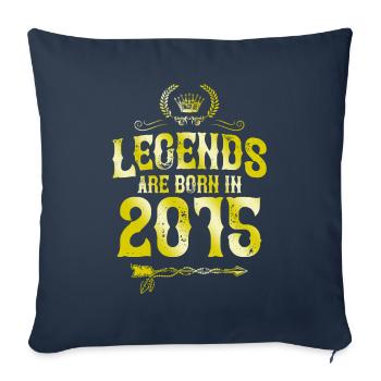 2015 legends born in - Sofa pillowcase 17,3'' x 17,3'' (45 x 45 cm) - navy - Front