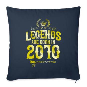 Légendes 2010 nées en - Housse de coussin décorative 45 x 45 cm - bleu marine - Devant