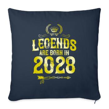 2028 legends born in - Sofa pillowcase 17,3'' x 17,3'' (45 x 45 cm) - navy - Front