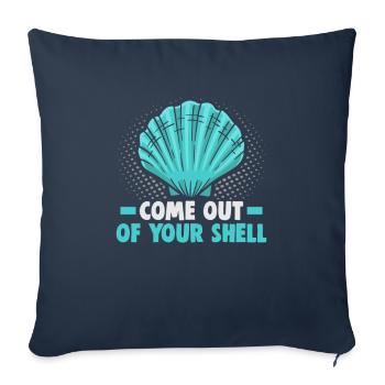 Beach holiday by the sea Design beach motif - Sofa pillowcase 17,3'' x 17,3'' (45 x 45 cm) - navy - Front