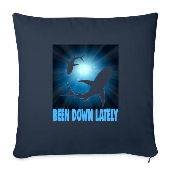 Instructeur de conception de plongée sous-marine Snorkeling - Housse de coussin décorative 45 x 45 cm - bleu marine - Devant