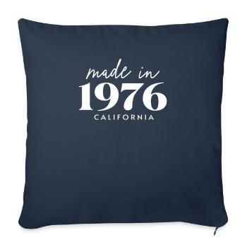 Made 1976 in Geburtstag in California - Sofakissenbezug 45 x 45 cm - Navy - Vorne