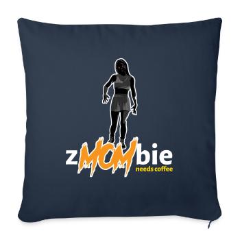 Zombie Mom Needs Coffee Halloween - Sofakissenbezug 45 x 45 cm - Navy - Vorne