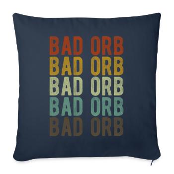 Bad Orb City Retro Vintage - Sofa pillowcase 17,3'' x 17,3'' (45 x 45 cm) - navy - Front