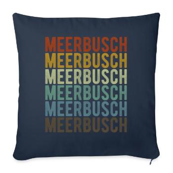 Meerbusch City Retro Vintage - Sofa pillowcase 17,3'' x 17,3'' (45 x 45 cm) - navy - Front