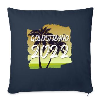 Sables d’Or 2022 - Housse de coussin décorative 45 x 45 cm - bleu marine - Devant