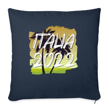 Italia 2022 - Sofa pillowcase 17,3'' x 17,3'' (45 x 45 cm) - navy - Front