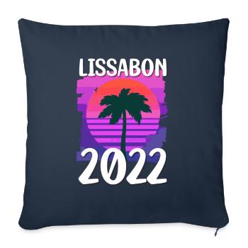 Lissabon 2022 - Sofakissenbezug 45 x 45 cm - Navy - Vorne