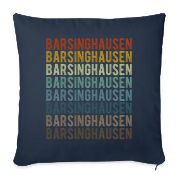 Barsinghausen City Retro Vintage - Sofa pillowcase 17,3'' x 17,3'' (45 x 45 cm) - navy - Front