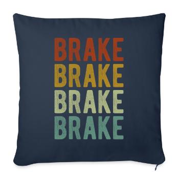 Brake City Retro Vintage - Sofa pillowcase 17,3'' x 17,3'' (45 x 45 cm) - navy - Front
