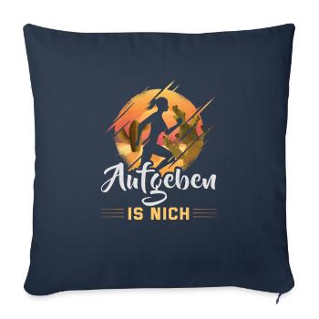 Running Marathon Runner Running - Housse de coussin décorative 45 x 45 cm - bleu marine - Devant
