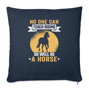 Equestrian and equestrian design for horse lovers - Sofa pillowcase 17,3'' x 17,3'' (45 x 45 cm) - navy - Front