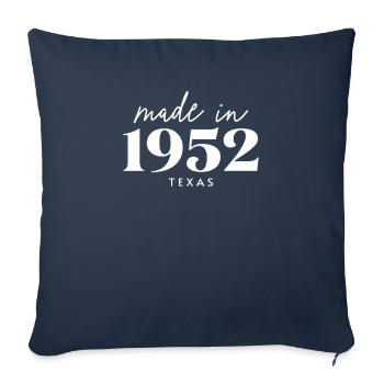 Made 1952 in Texas. Cute Birthday Party - Sofakissenbezug 45 x 45 cm - Navy - Vorne
