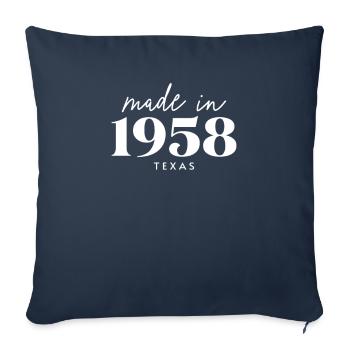 Made 1958 in Texas. Cute Birthday Party - Sofakissenbezug 45 x 45 cm - Navy - Vorne