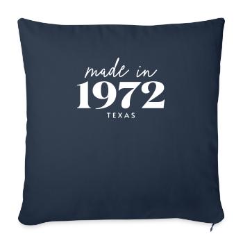 Made 1972 in Texas. Cute Birthday Party - Sofakissenbezug 45 x 45 cm - Navy - Vorne