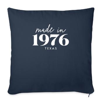 Made 1976 in Texas. Cute Birthday Party - Sofakissenbezug 45 x 45 cm - Navy - Vorne