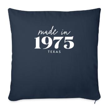 Made 1975 in Texas. Cute Birthday Party - Sofakissenbezug 45 x 45 cm - Navy - Vorne