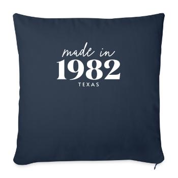 Made 1982 in Texas. Cute Birthday Party - Sofakissenbezug 45 x 45 cm - Navy - Vorne