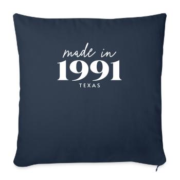 Made 1991 in Texas. Cute Birthday Party - Sofakissenbezug 45 x 45 cm - Navy - Vorne