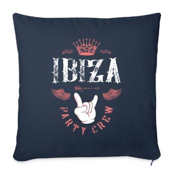 Ibiza Party Crew - Sofa pillowcase 17,3'' x 17,3'' (45 x 45 cm) - navy - Front