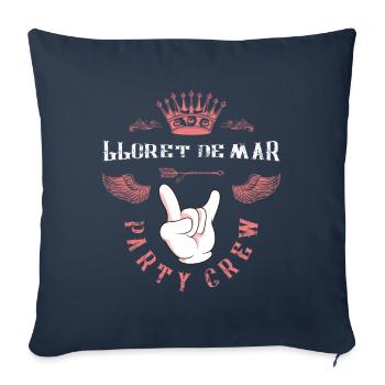 Lloret De Mar Party Crew - Sofa pillowcase 17,3'' x 17,3'' (45 x 45 cm) - navy - Front