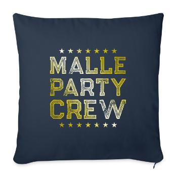 Malle Party Crew - Sofa pillowcase 17,3'' x 17,3'' (45 x 45 cm) - navy - Front