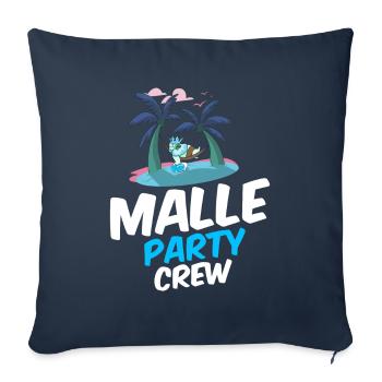 Malle Party Crew - Sofa pillowcase 17,3'' x 17,3'' (45 x 45 cm) - navy - Front