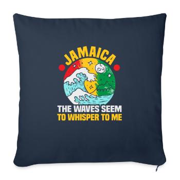 Jamaica Beach Holiday by the Sea Design Beach Motif - Sofa pillowcase 17,3'' x 17,3'' (45 x 45 cm) - navy - Front