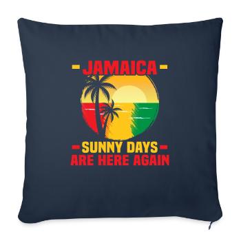 Jamaika Strandurlaub am Meer Design Strandmotiv - Sofakissenbezug 45 x 45 cm - Navy - Vorne