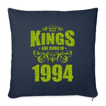kings are born 1994 - Sofa pillowcase 17,3'' x 17,3'' (45 x 45 cm) - navy - Front