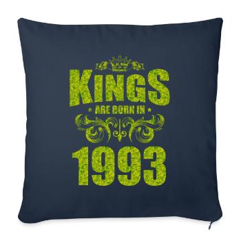 kings are born 1993 - Sofakissenbezug 45 x 45 cm - Navy - Vorne