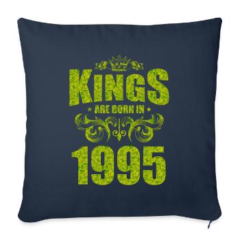 kings are born 1995 - Sofa pillowcase 17,3'' x 17,3'' (45 x 45 cm) - navy - Front