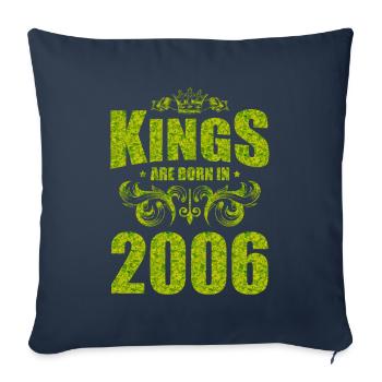 kings are born 2006 - Sofakissenbezug 45 x 45 cm - Navy - Vorne