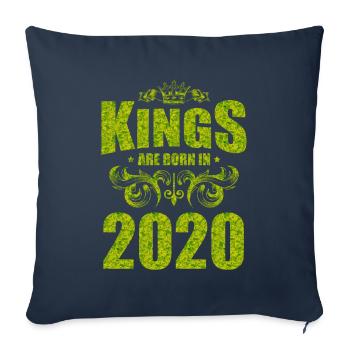 kings are born 2020 - Sofakissenbezug 45 x 45 cm - Navy - Vorne