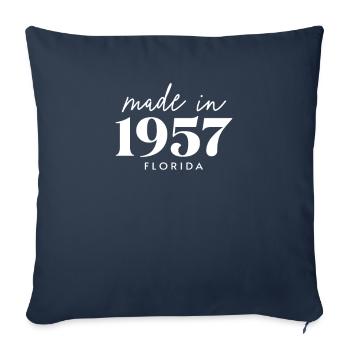 Made 1957 in Florida. Cute Birthday Party - Sofakissenbezug 45 x 45 cm - Navy - Vorne