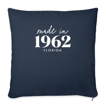 Made 1962 in Florida. Cute Birthday Party - Sofa pillowcase 17,3'' x 17,3'' (45 x 45 cm) - navy - Front